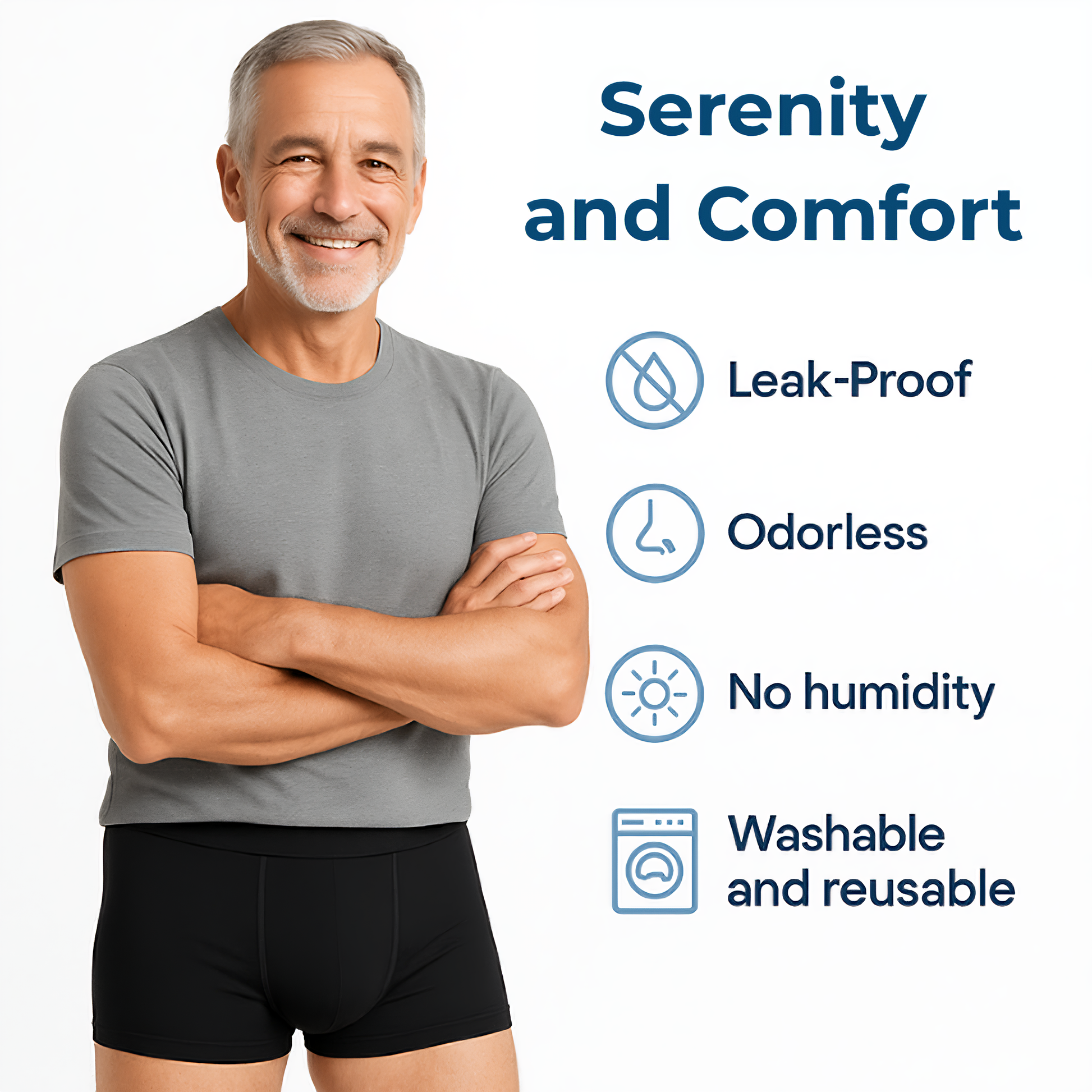 Ultra absorbent incontinence boxer
