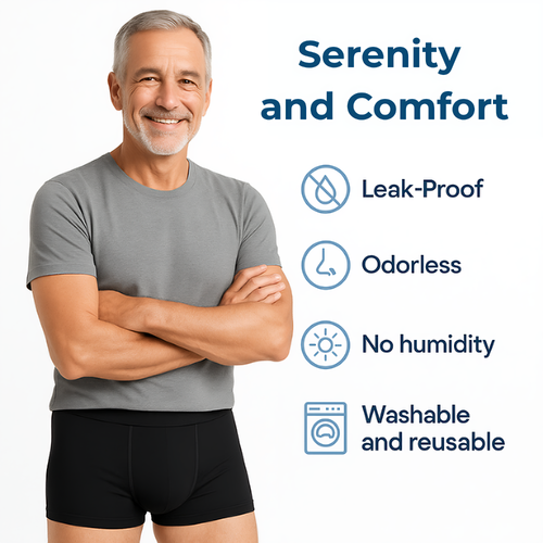 Ultra absorbent incontinence boxer