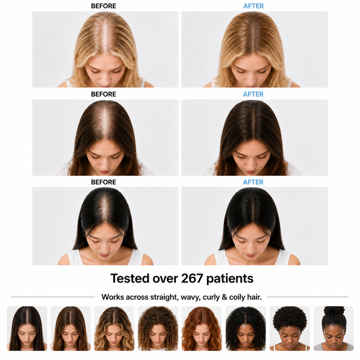 Korean Scalp Serum | Part-line brush, PDRN & fuller-looking roots