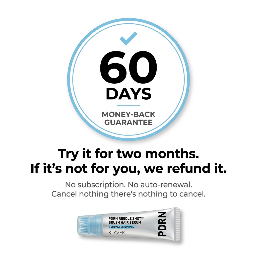 Korean Scalp Serum | Part-line brush, PDRN & fuller-looking roots